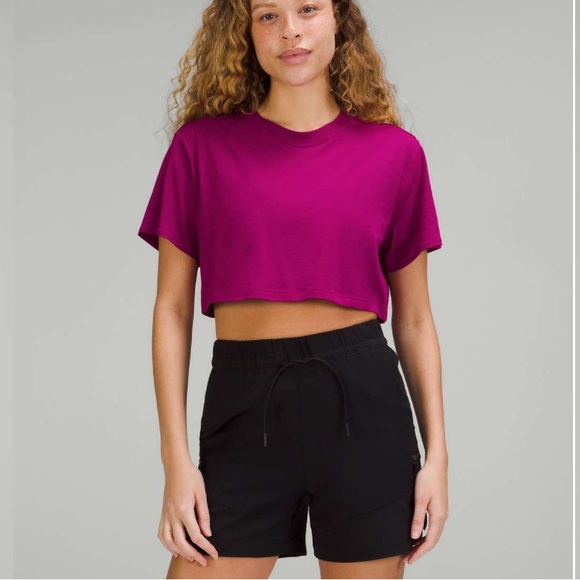 Lululemon All Yours Cropped T-Shirt - Picture 1 of 6
